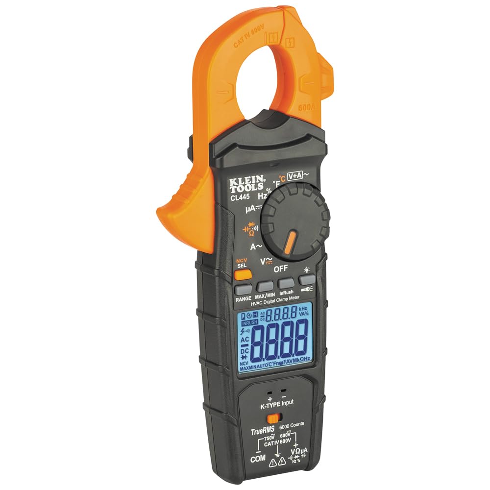 Klein Tools CL445 battery compartment powers long-lasting operation