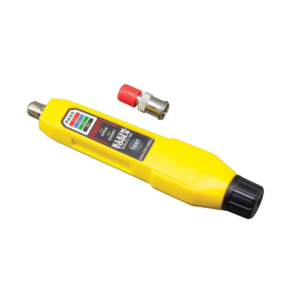 Klein Tools Coax Explorer 2 front view highlighting its pocket-size design
