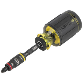 Klein Tools cushion-grip handle for comfort and torque control.