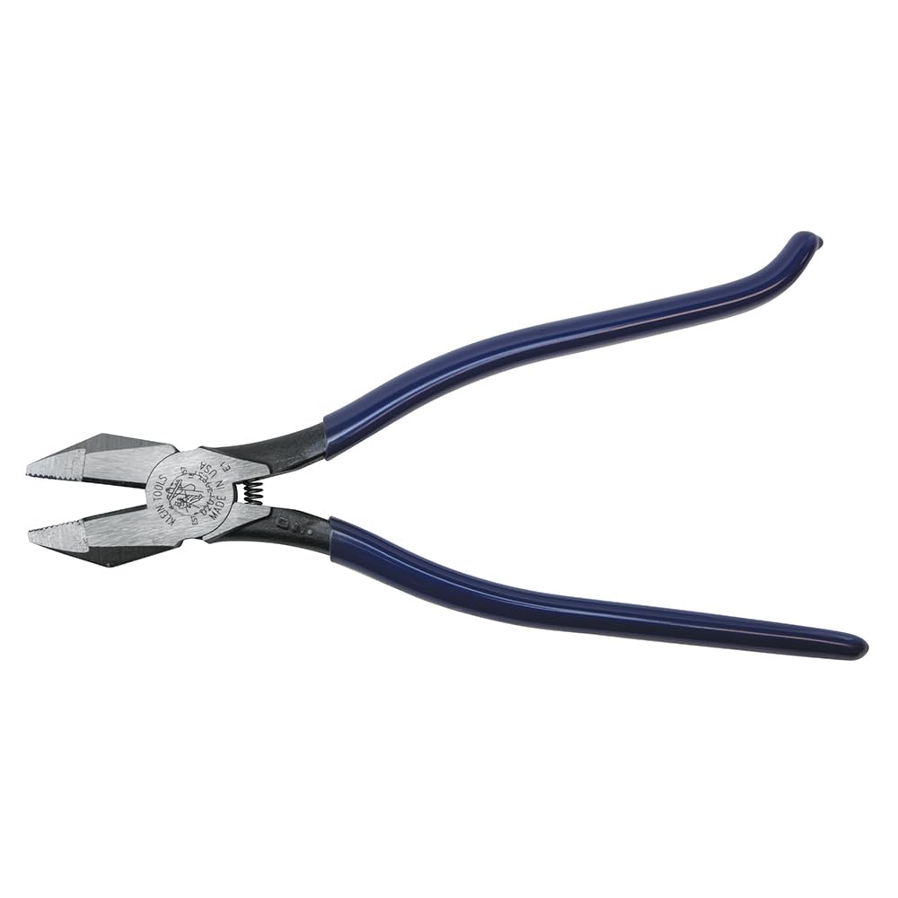 Klein Tools D201-7CST ironworker pliers with knurled jaws grip wire securely