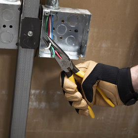 Klein Tools D203-8 plastic-dipped handles for comfort and grip.