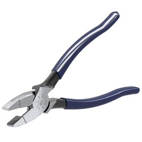 Klein Tools D213-9NE side cutters closeup showing rivet-focused cutting power