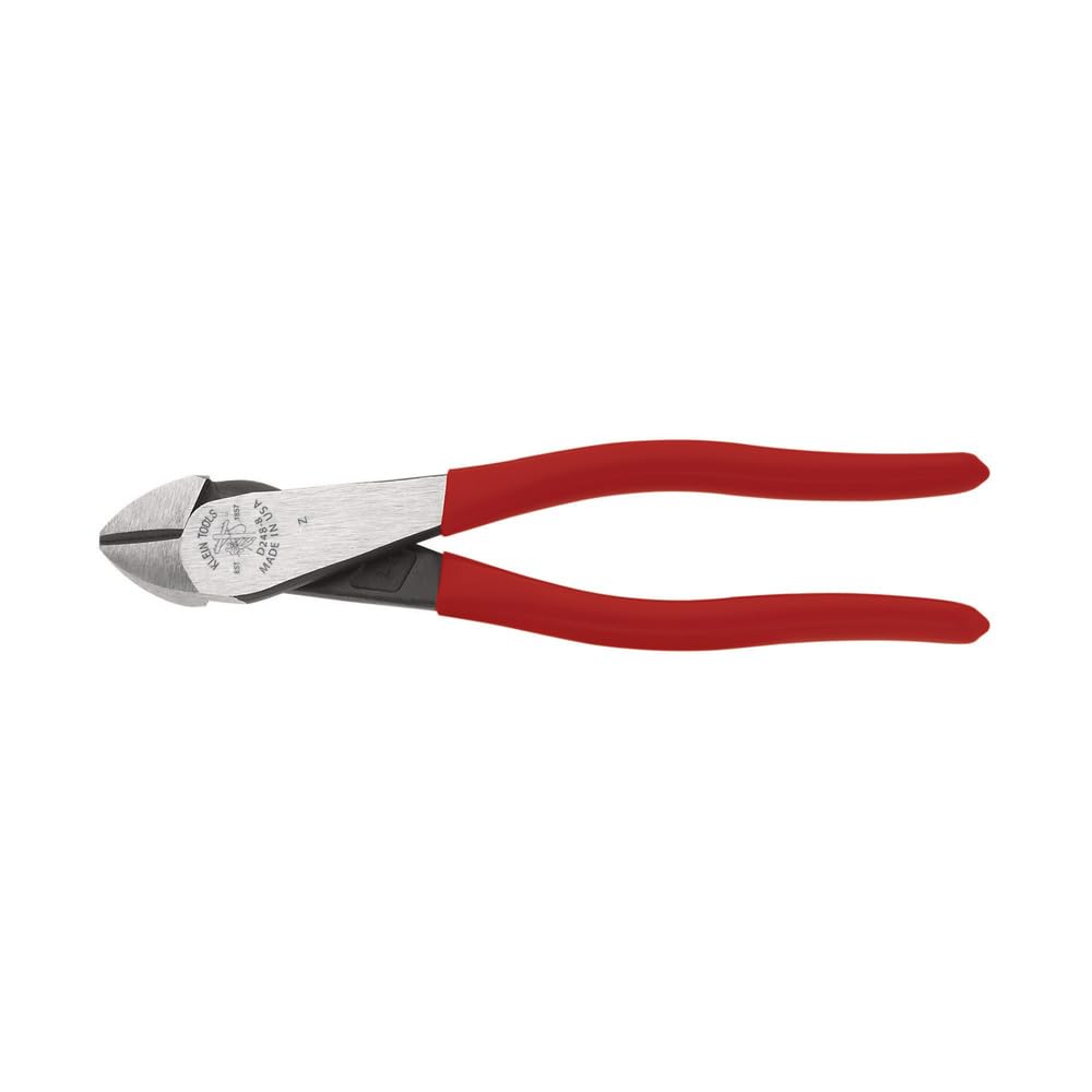 Klein Tools D248-8 with angled head enables cuts in tight spaces, reducing knuckle scrapes.