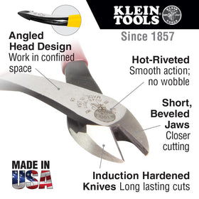 D248-8-GLW angled head eases cutting in tight, confined spaces