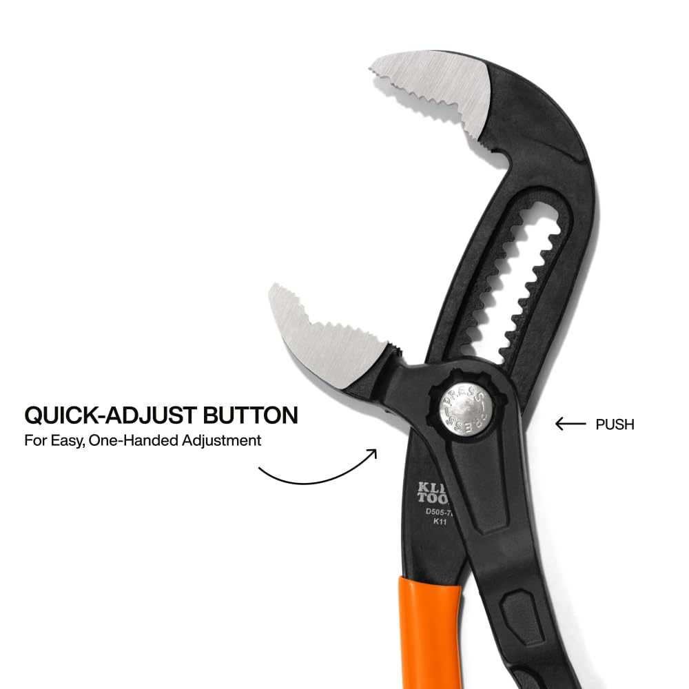 Push-button quick-adjust on D5057B enables swift one-handed jaw changes.