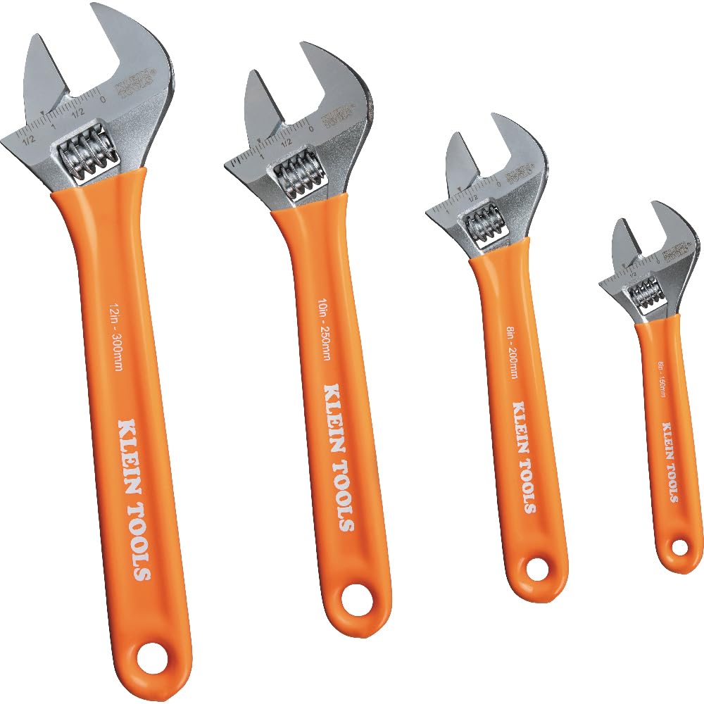 Klein Tools D5074 6-Inch adjustable wrench with extra capacity for tight spaces
