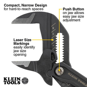 Klein Tools D53102KIT 10-inch plier wrench for handling larger fasteners with control