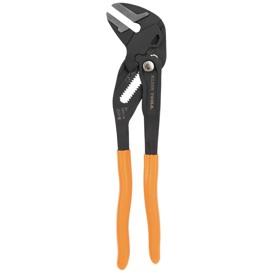 Klein Tools D53110 compact plier wrench with parallel jaws for a secure, smooth grip