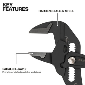 Klein Tools D53110 smooth jaws prevent damage on chrome fittings during use