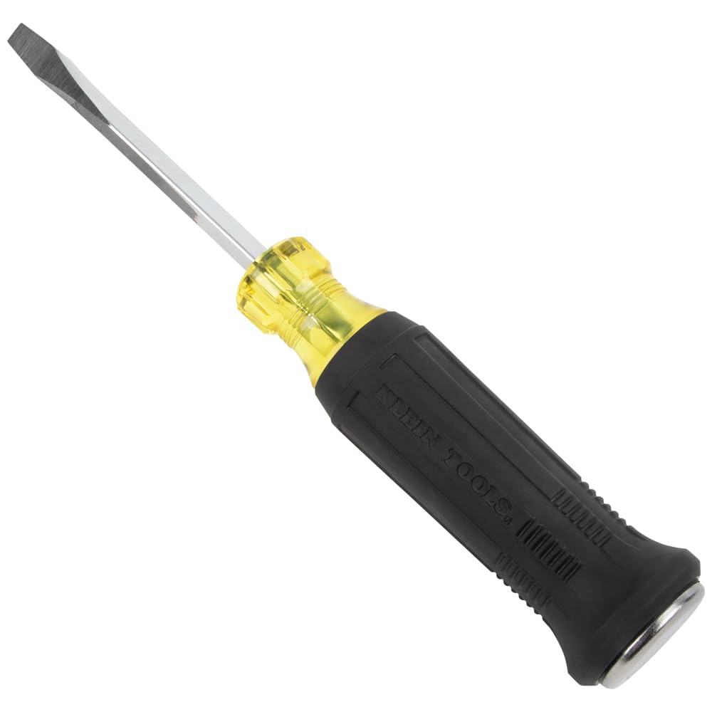 Klein Tools demolition driver with oversized steel strike cap for accurate hammering