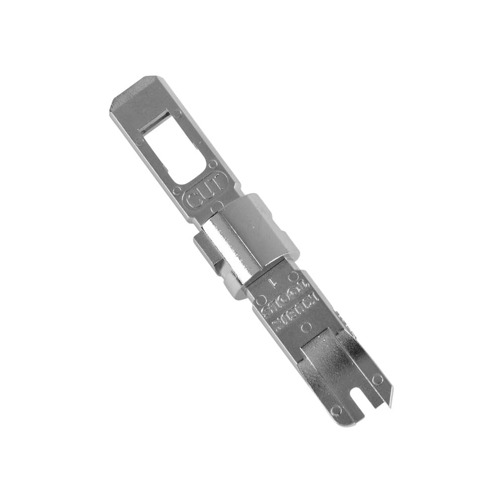 Klein Tools Dura-Blade installed in twist-and-lock punchdown tool for clean terminations