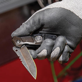 Klein Tools EDC knife fits quietly in a pocket for daily carry.