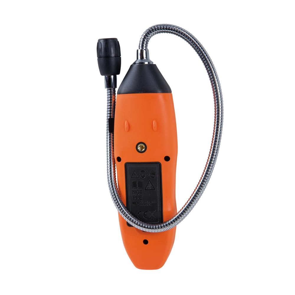 Klein Tools ET120 five red LEDs indicate rising gas levels clearly.
