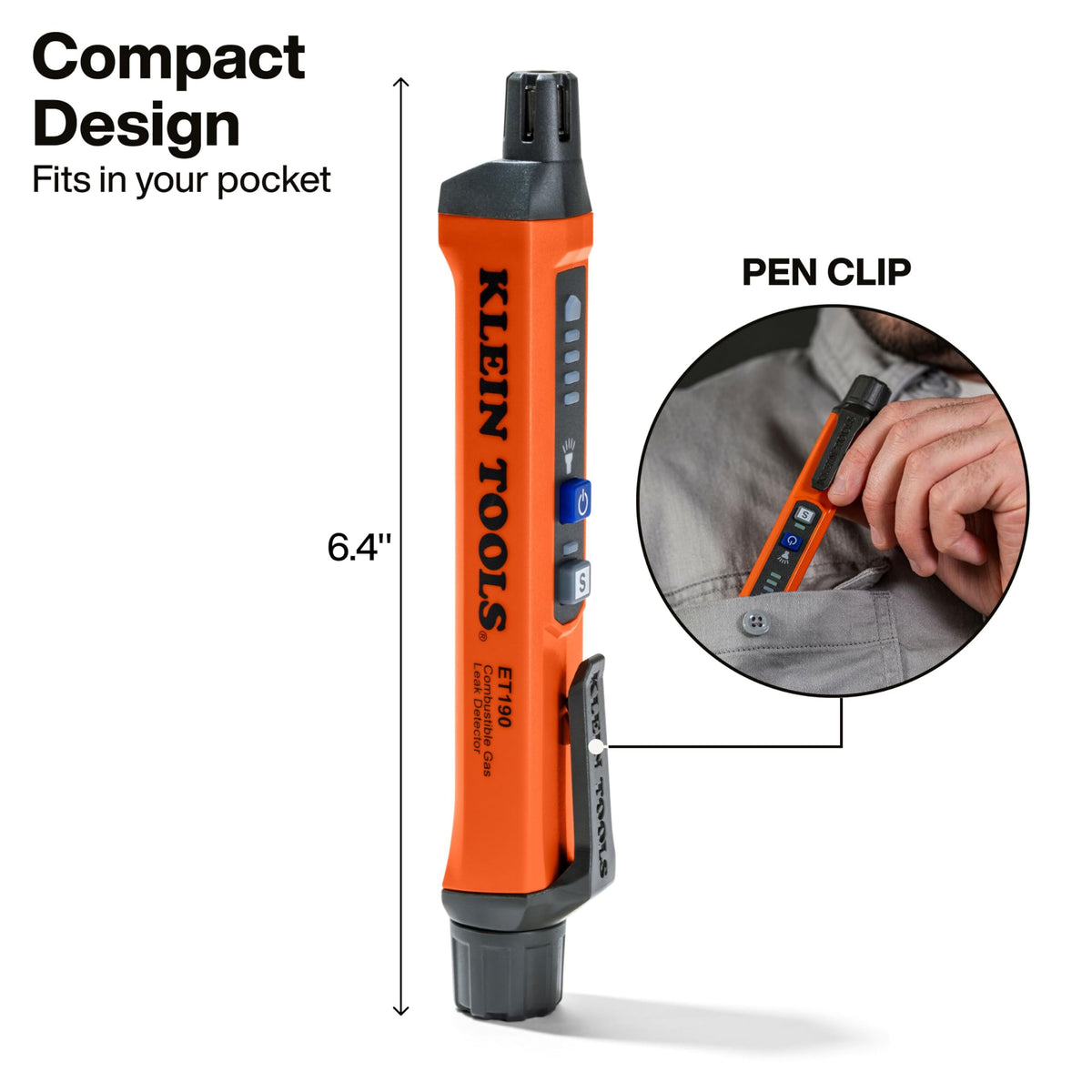 Klein Tools ET190 audible alerts help you notice leaks on busy job sites