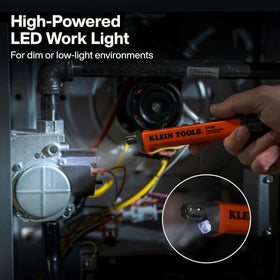 Klein Tools ET190 job-site use demonstrates reliable gas leak screening