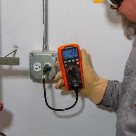 Klein Tools ET270 receptacle test cord for precise outlet testing.