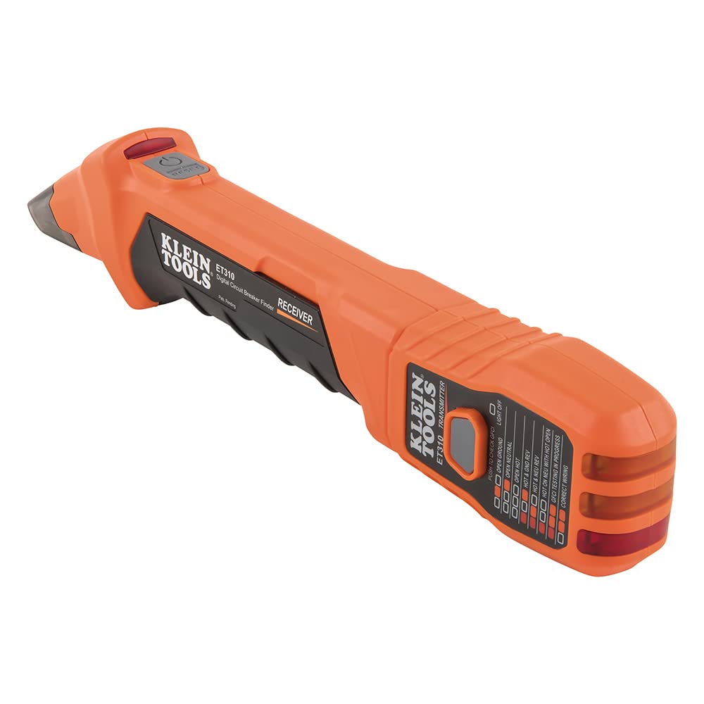 Klein Tools ET310 provides visual and audible indicators for breaker identification.