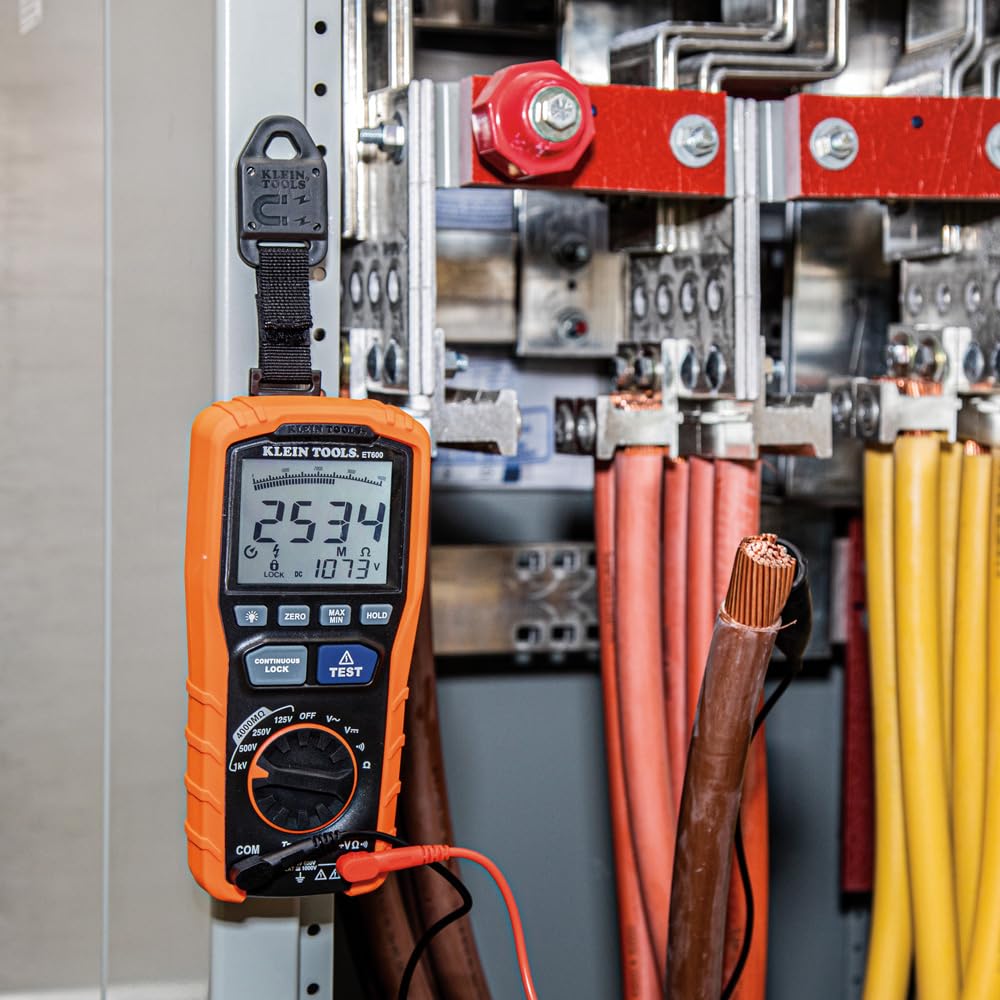 Klein Tools ET600 low battery indicator signaling power needs.