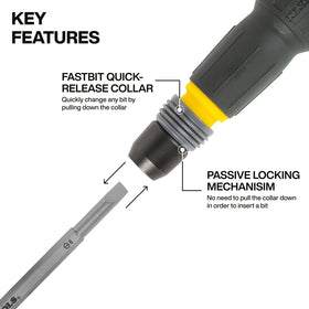 Klein Tools double-ended bit with Phillips and Slotted tips