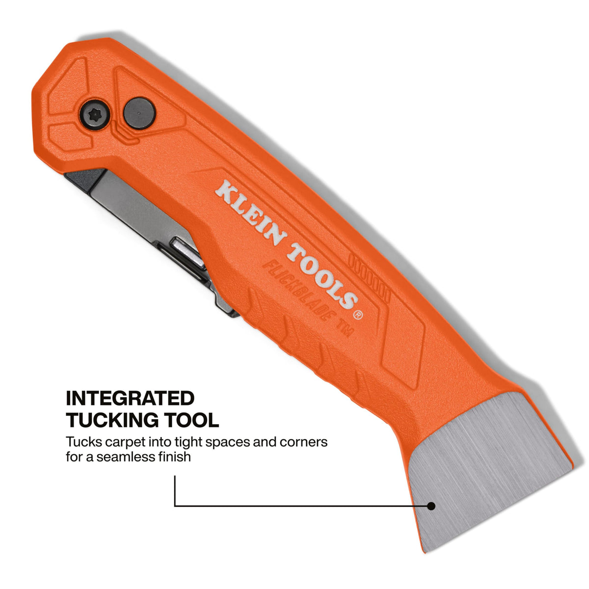 Klein Tools Flickblade durable aluminum construction for long-lasting use.