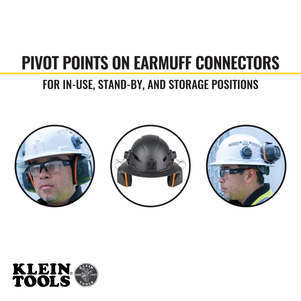 Klein Tools full-brim hard hat compatibility for seamless integration