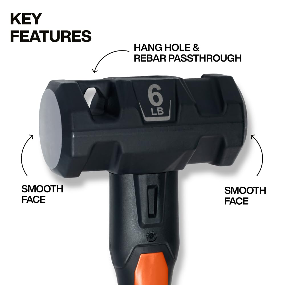 Klein Tools H80626EP fiberglass handle reduces vibration for comfort