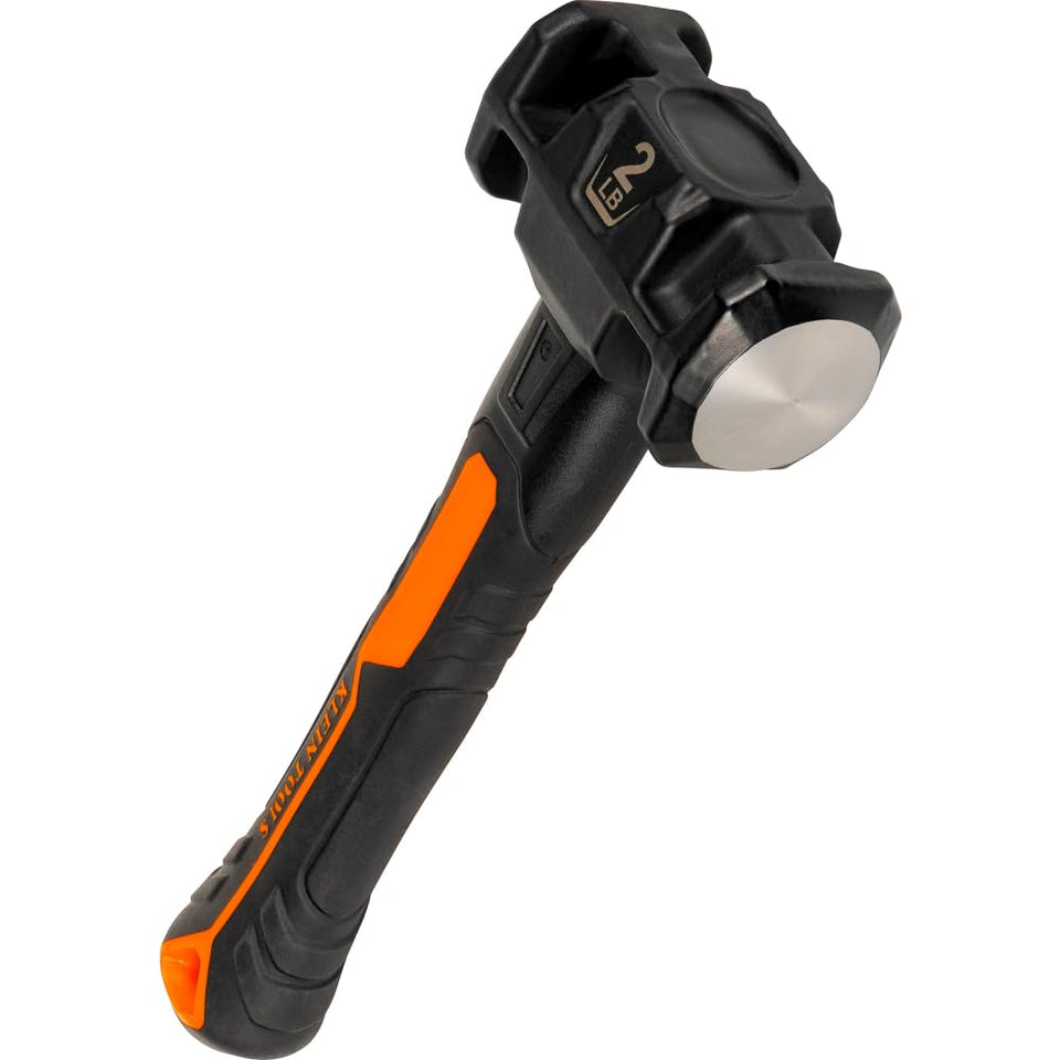 Klein Tools H80692 2-pound sledge hammer with fiberglass handle for durable demolition.
