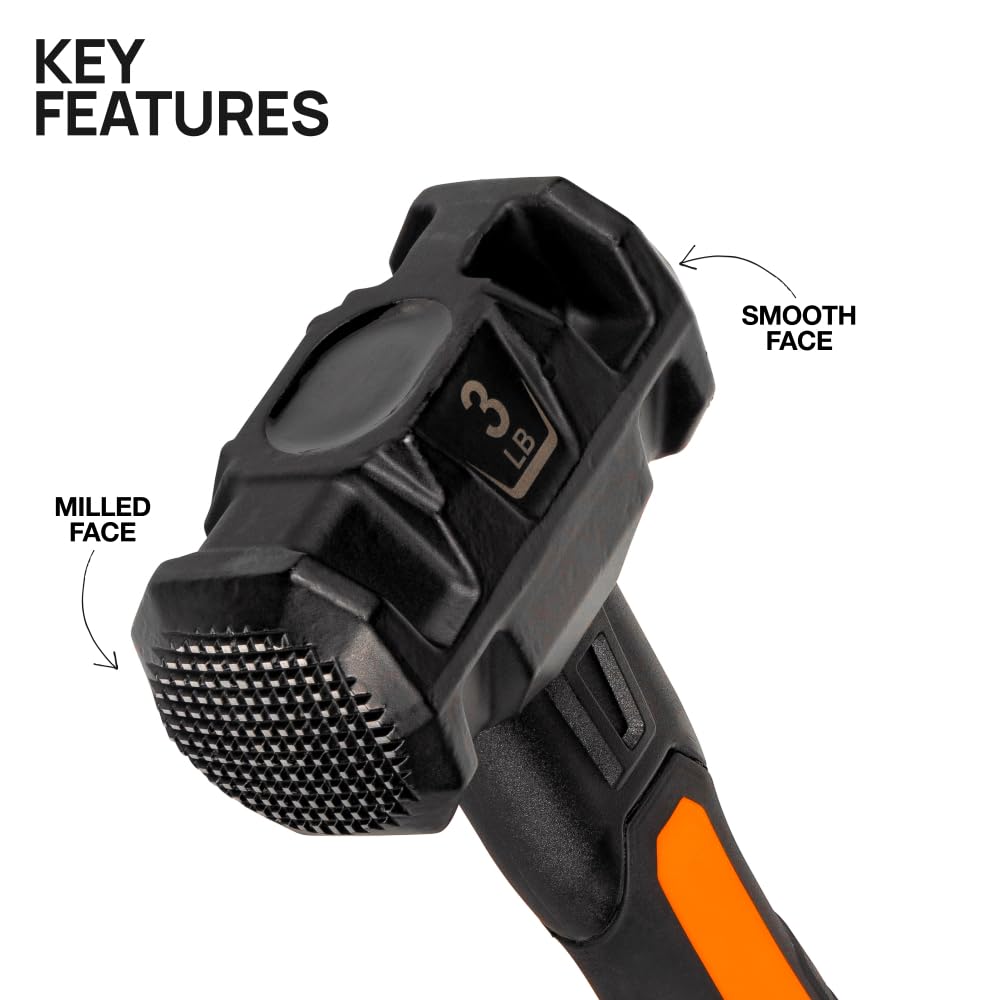 Klein Tools H80693 with fiberglass handle reduces vibration during tough demolition
