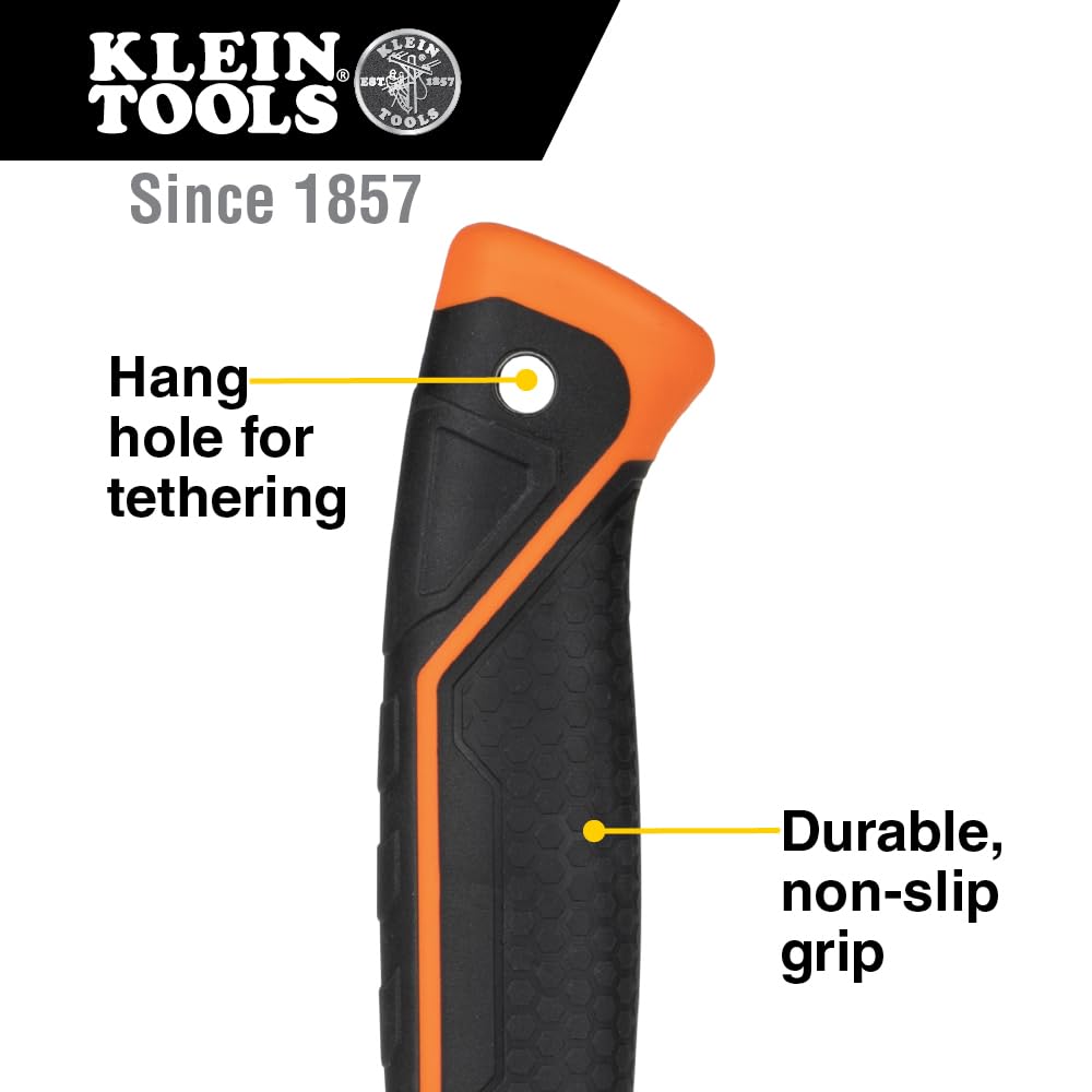 Klein Tools H80816 non-slip grip enhances control during heavy hammering