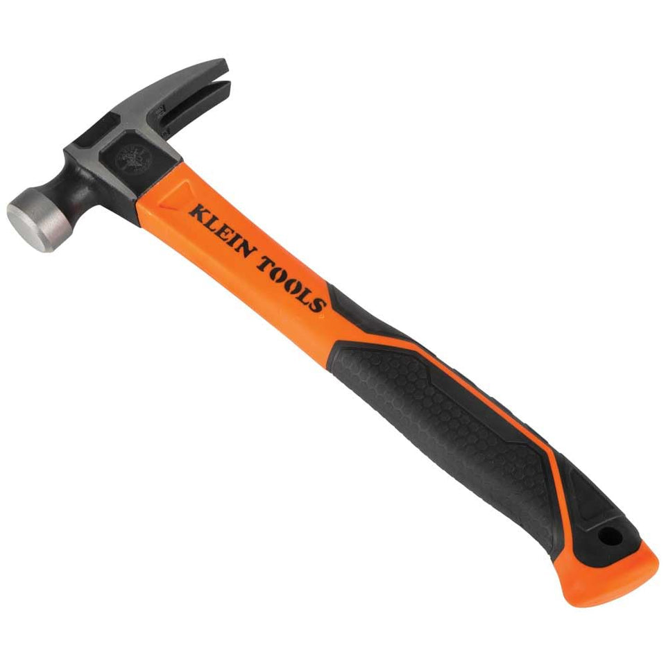 Klein Tools H80816 straight-claw hammer with nail-pulling design for quick installs