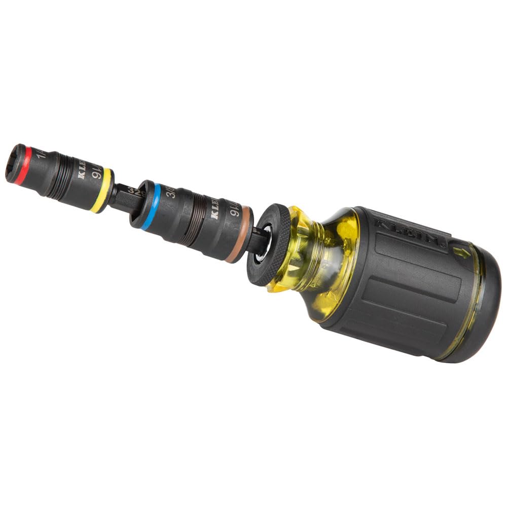 Klein Tools four-pack hex shafts kept ready for diverse jobs