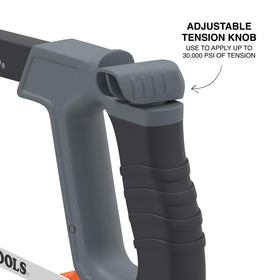 In-frame blade storage keeps extra blades organized and ready.