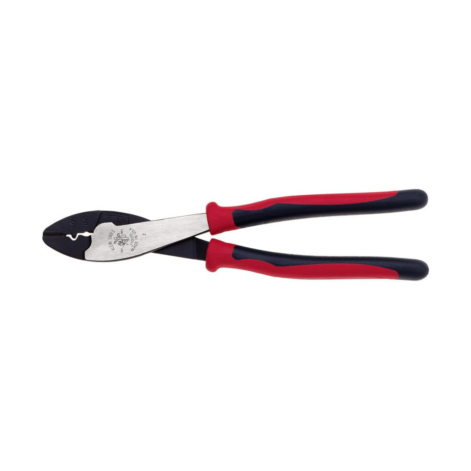 Klein Tools J1005 crimping tool front view for precise terminations.