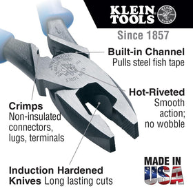 Klein Tools J2000-9NECRTP Journeyman handle grip for comfort and control.