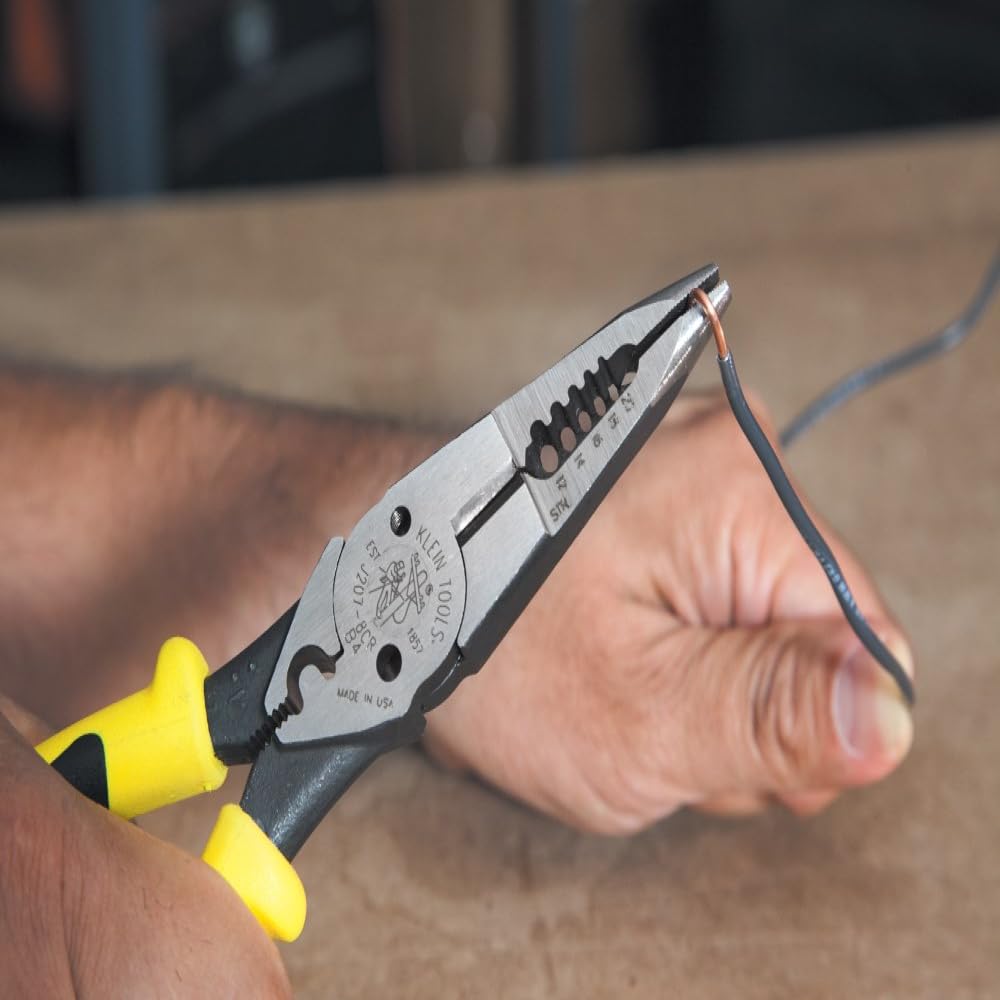 Klein Tools J207-8CR versatile pliers cut, loop, twist, and crimp in one tool