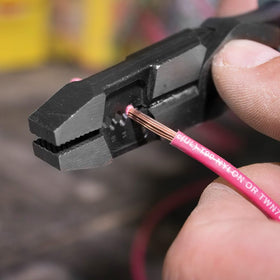 Klein Tools J215-8CR ergonomic hybrid tool ready for field work.