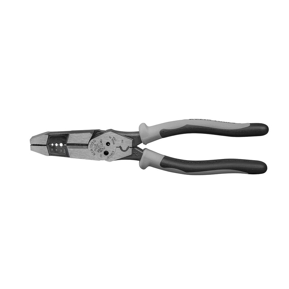 Klein Tools J215-8CR multitool pliers in action for versatile tasks.