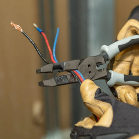 Built-in fish tape channel protects wire during threading