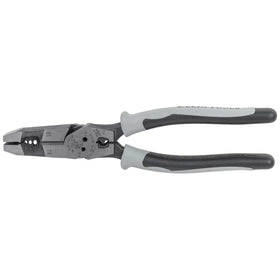 Hybrid all-in-one pliers for strip, cut, pull, and crimp tasks