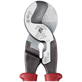 Klein Tools J63225N close-up shows rugged construction and precision jaws in action