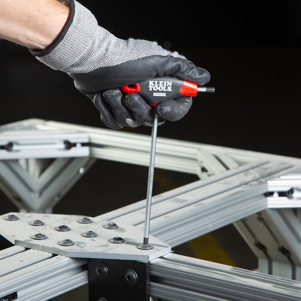 Klein Tools JTH610E compact storage slot helps tidy toolkit.
