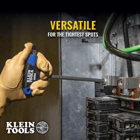 Double-ended hex key for tight spaces and high torque