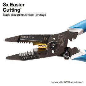 Klein Tools K12075 slim-forged design seen from the side for comfortable handling.