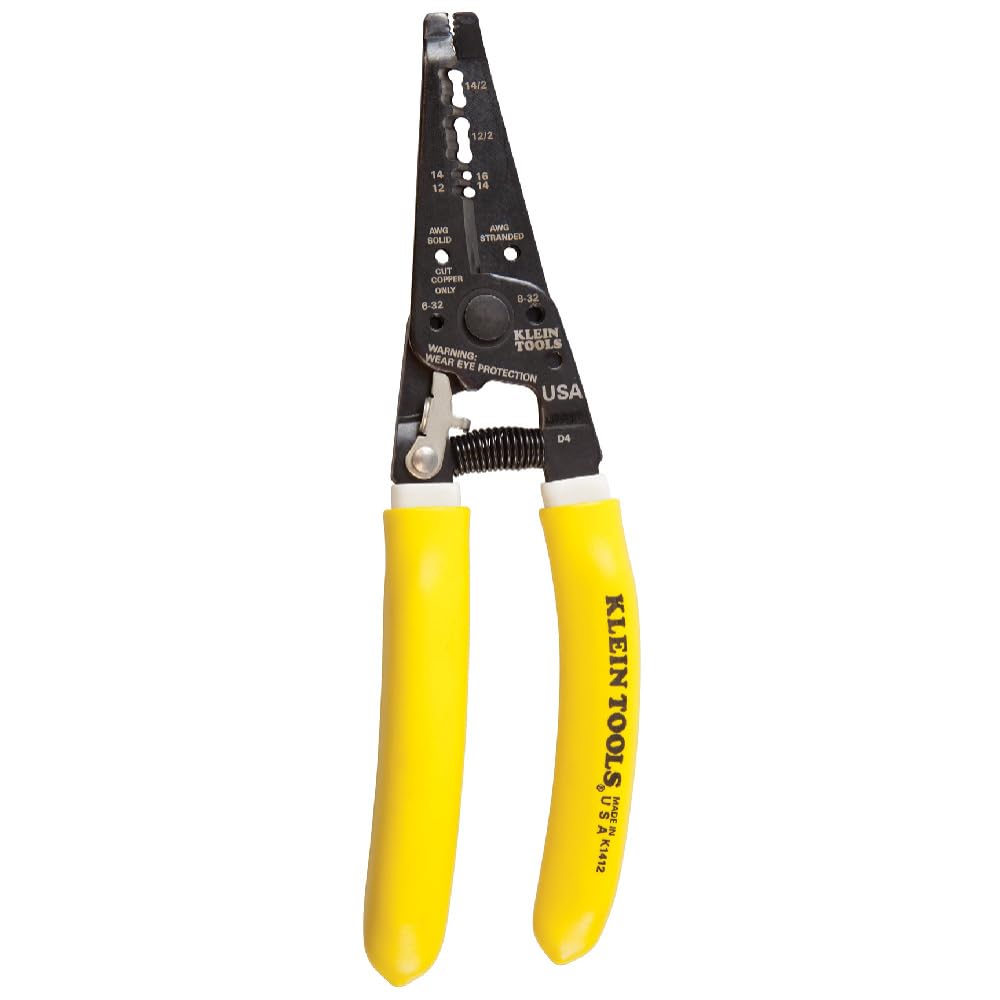 Klein Tools K1412 removes NM jacket quickly for 12/2 and 14/2 cables