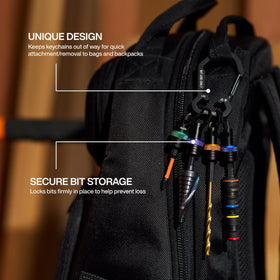 Klein Tools K33850 keeps bits organized and accessible in compact form