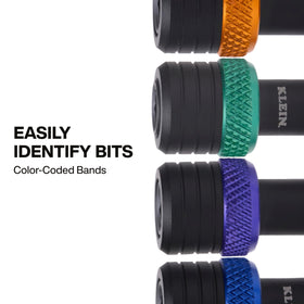 Klein Tools K33850 quick-connect design allows fast bit insertion
