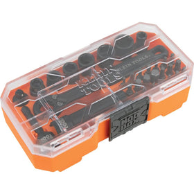 Klein Tools KNECT 1/4-inch drive adapter enabling traditional socket use.