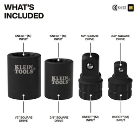 Klein Tools KNECT M 1/2-inch adapter supports versatile impact use