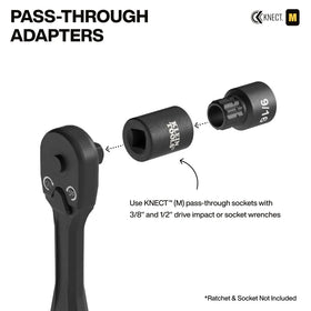 Klein Tools KNECT M square-drive adapter enables cross-compatibility