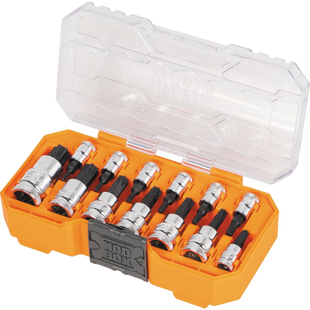 Klein Tools knurled base improves grip when starting fasteners.